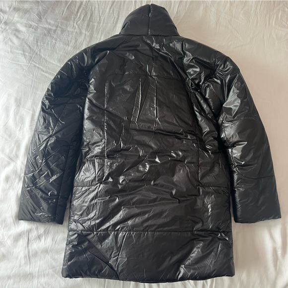 Norma Kamali Sleeping Bag Coat to Knee Length in Black - Picture 7 of 12